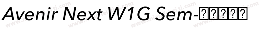 Avenir Next W1G Sem字体转换